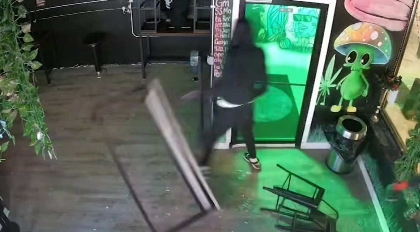 South Loop THC Cafe Targeted by Sledgehammer-Wielding Thieves